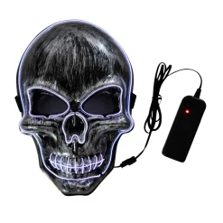 RINGO Tilbehør Og Dekor | Kostymer>Led Mask Scull White