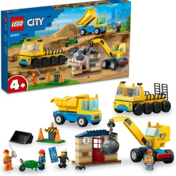 LEGO Lego City>60391 Anleggsmaskiner og kran med rivningskule
