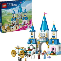 LEGO Lego Disney | Disney>43275 Askepotts slott og hestetrukne vogn