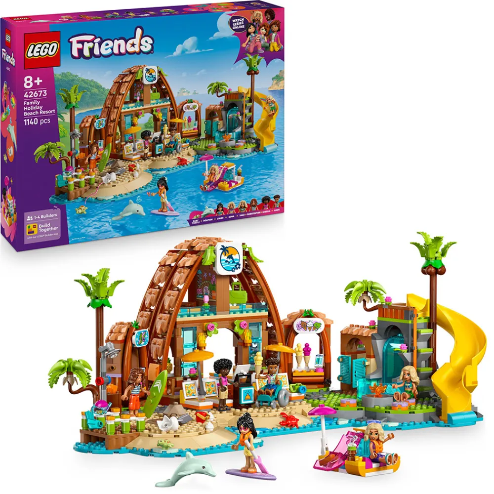 LEGO Lego Nyheter | Lego Friends>42673 Familieferie på strandresort