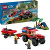 LEGO Utrykningskjøretøy | Lego City>60412 Firehjulsdrevet brannbil med redningsbåt