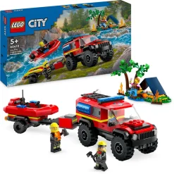 LEGO Utrykningskjøretøy | Lego City>60412 Firehjulsdrevet brannbil med redningsbåt