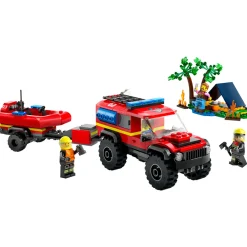 LEGO Utrykningskjøretøy | Lego City>60412 Firehjulsdrevet brannbil med redningsbåt