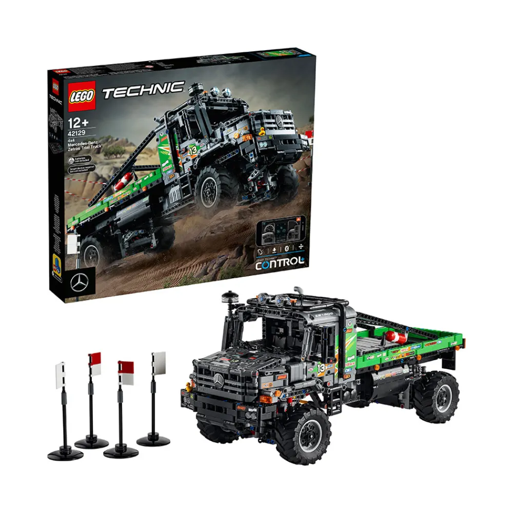 LEGO Lekebiler | Lego Technic>42129 Firehjulsdrevet Mercedes-Benz Zetros konkurransetruck