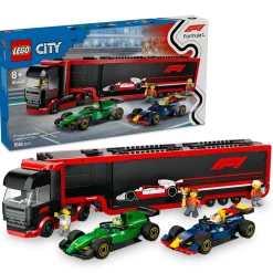 LEGO Lekebiler | Lego City>60445 F1®-trailer med F1® RB20 og AMR24