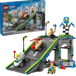 LEGO Radiostyrt Bil Og Baner | Lego City>60460 Grenseløs action: Racerbilbane med rampe