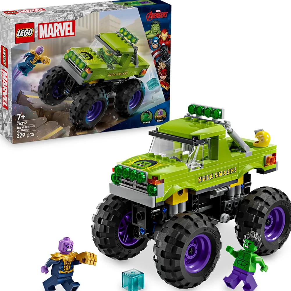 LEGO Lego Super Heroes Marvel | Lego Nyheter>76312 Hulk-monstertruck mot Thanos