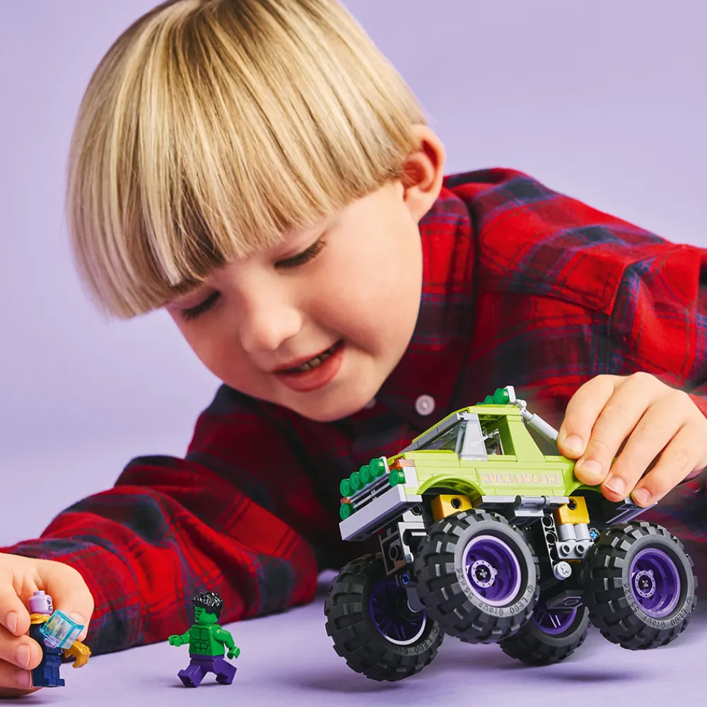 LEGO Lego Super Heroes Marvel | Lego Nyheter>76312 Hulk-monstertruck mot Thanos