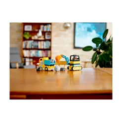 LEGO Lastebil, Gravemaskin Og Traktor | Duplo><noscript><img width=