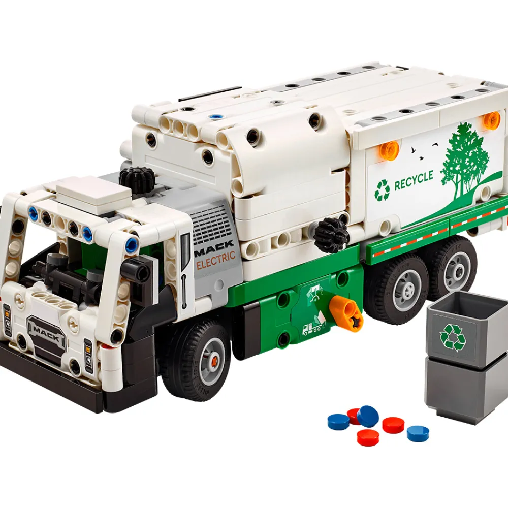 LEGO Lastebil, Gravemaskin Og Traktor | Lego Technic>42167 Mack® LR Electric søppelbil