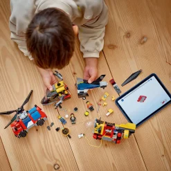 LEGO Båt, Helikopter Og Fly | Utrykningskjøretøy>60462 Pakke med helikopter, brannbil og ubåt