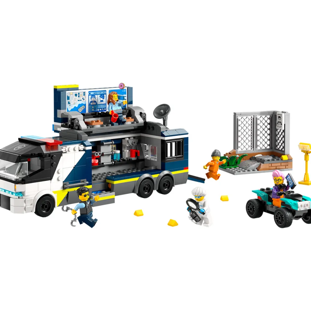 LEGO Lastebil, Gravemaskin Og Traktor | Utrykningskjøretøy>60418 Politiets mobile etterforskningslab