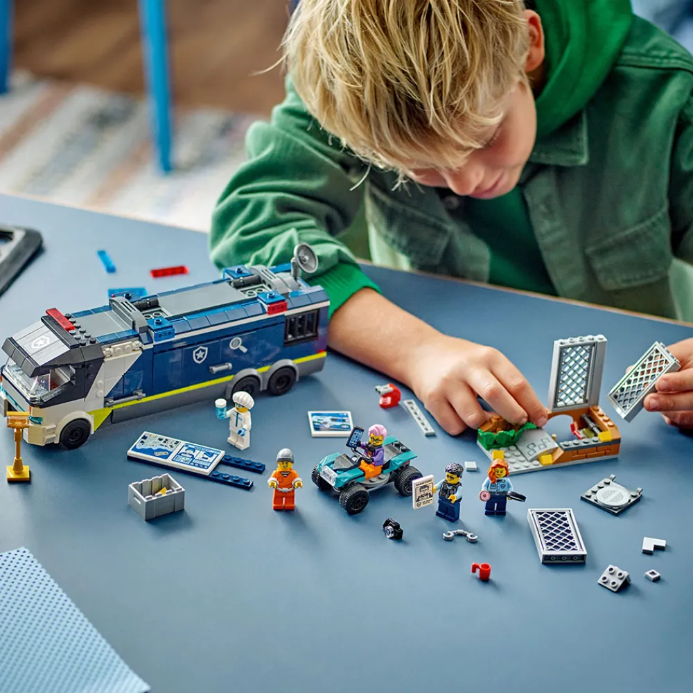 LEGO Lastebil, Gravemaskin Og Traktor | Utrykningskjøretøy>60418 Politiets mobile etterforskningslab