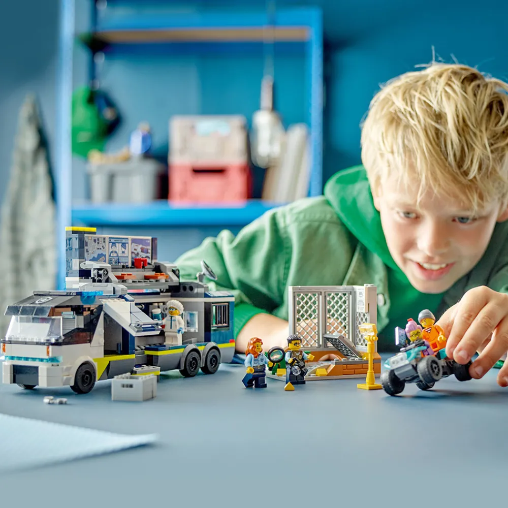 LEGO Lastebil, Gravemaskin Og Traktor | Utrykningskjøretøy>60418 Politiets mobile etterforskningslab