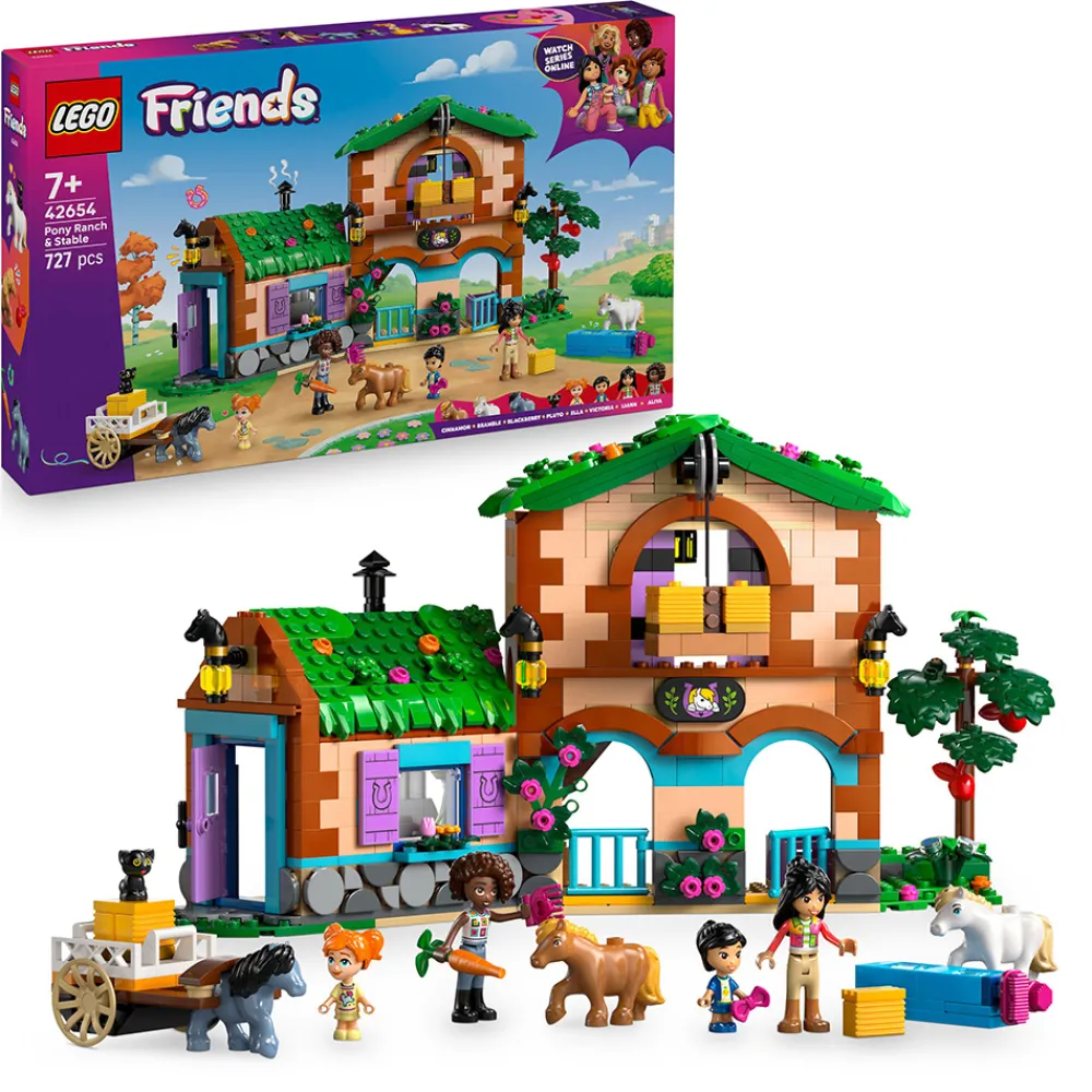 LEGO Lego Friends | Lego Nyheter>42654 Ponniranch med stall