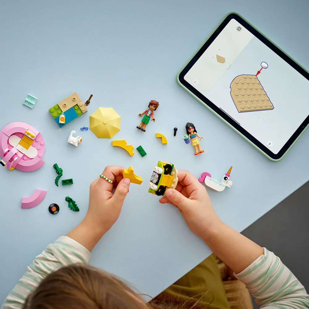 LEGO Lego Friends | Lego Nyheter>42658 Poolparty med enhjørning og flamingo