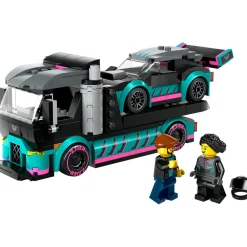 LEGO Lastebil, Gravemaskin Og Traktor | Lekebiler>60406 Racerbil og transporttrailer