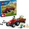 LEGO Lastebil, Gravemaskin Og Traktor | Lego City>60461 Sett med rød traktor, henger og sau