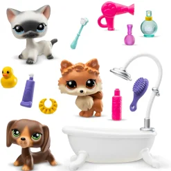 Littlest Pet Shop Fidgets Og Småleker>Grooming Spa Play Pack
