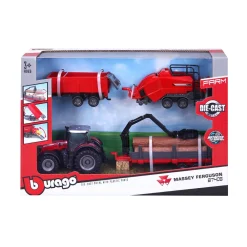 Bburago Lastebil, Gravemaskin Og Traktor>Massey Ferguson 8740S gårdstraktor