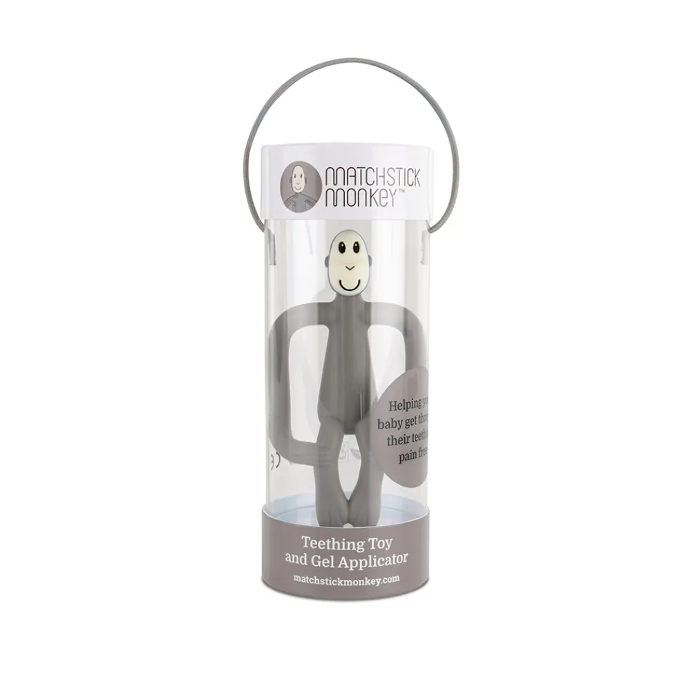 Matchstick Monkey Biteleker>Teething Grey