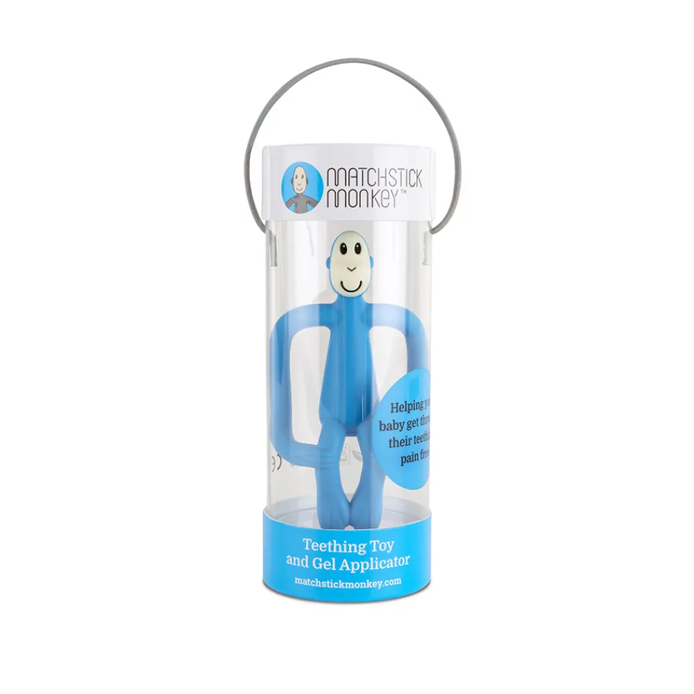 Matchstick Monkey Biteleker>Teething Light Blue