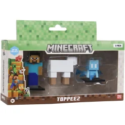 Minecraft Actionfigurer>3D Toppeez 3-pk