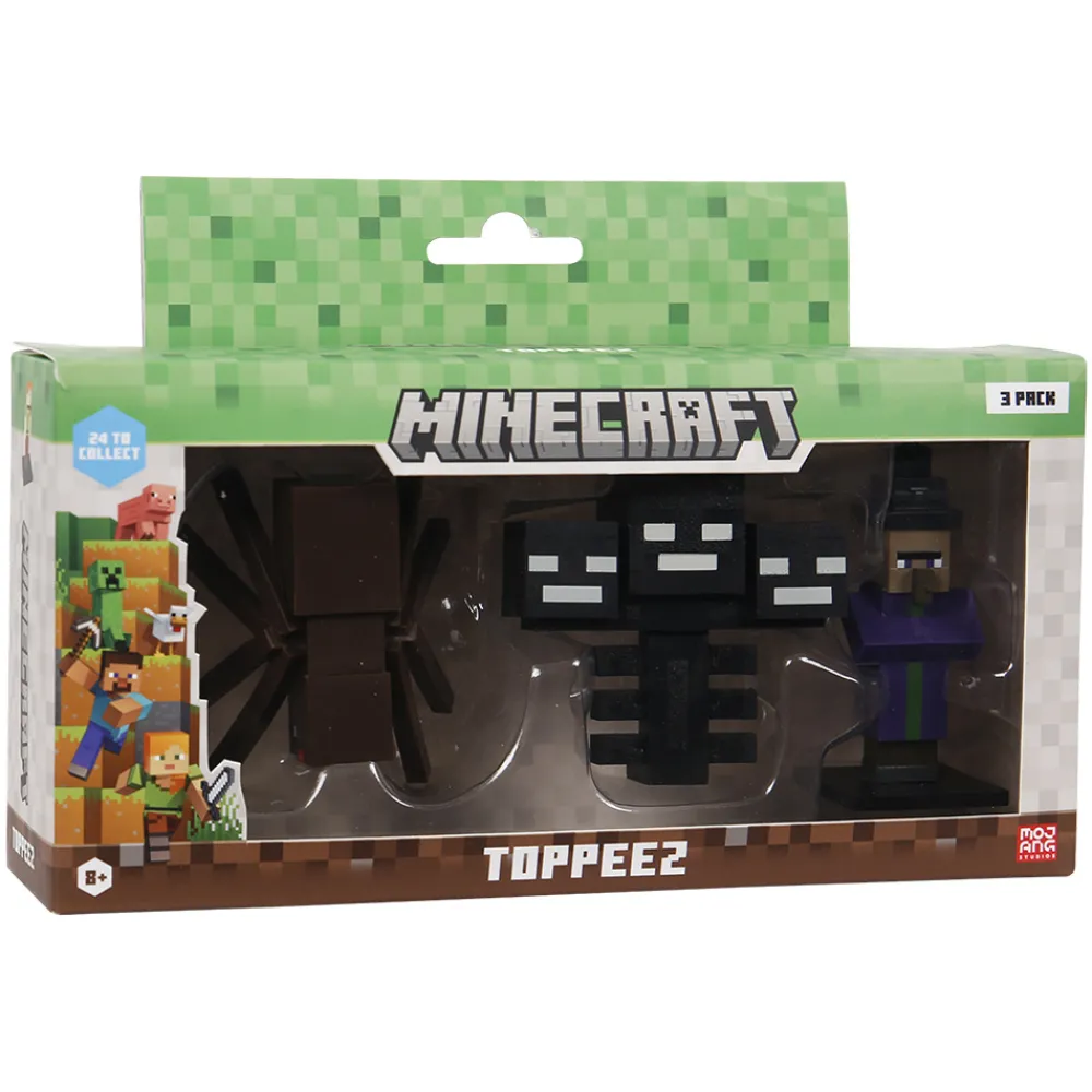 Minecraft Actionfigurer>3D Toppeez 3-pk