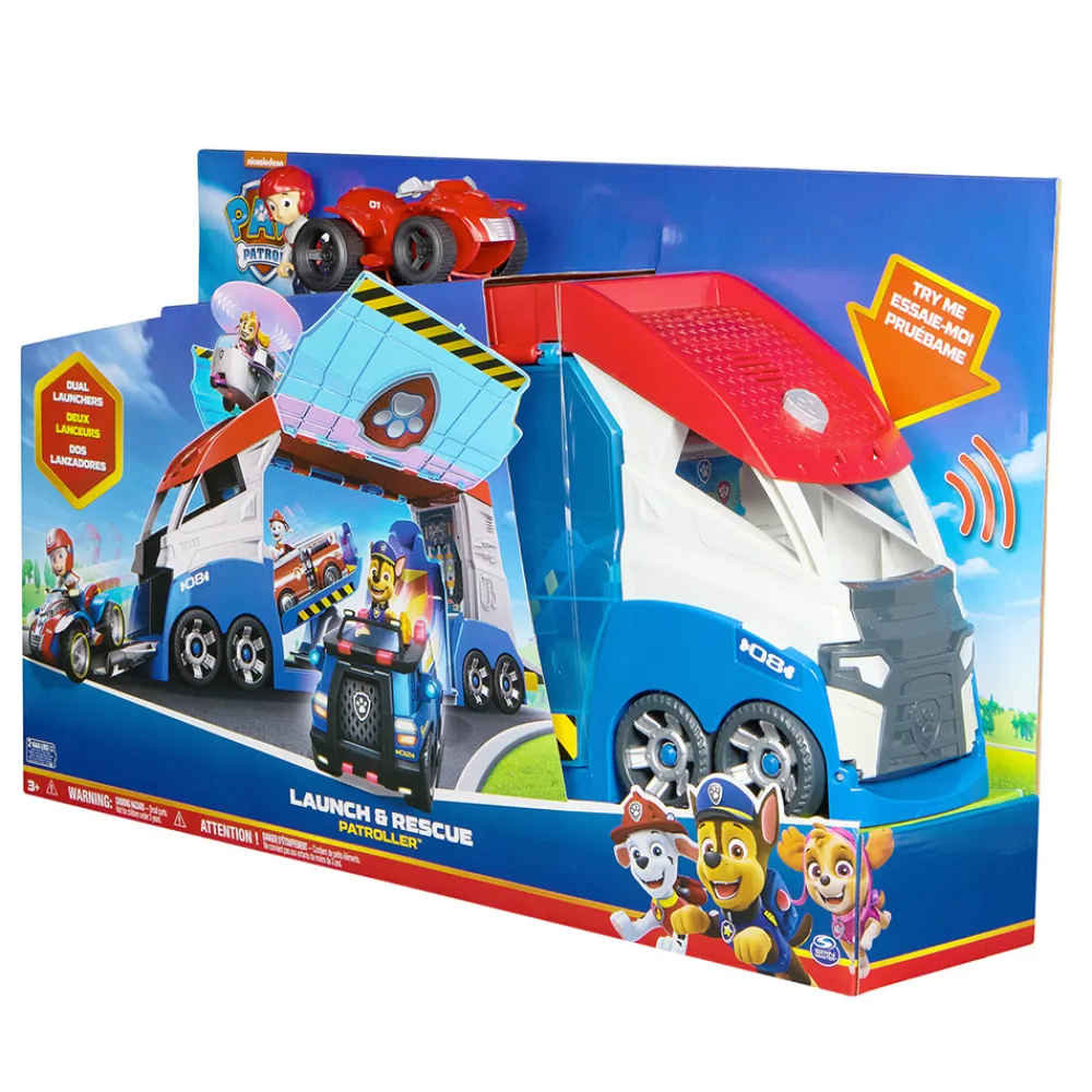 Paw Patrol Lastebil, Gravemaskin Og Traktor | Lekebiler>Launch & Rescue ler