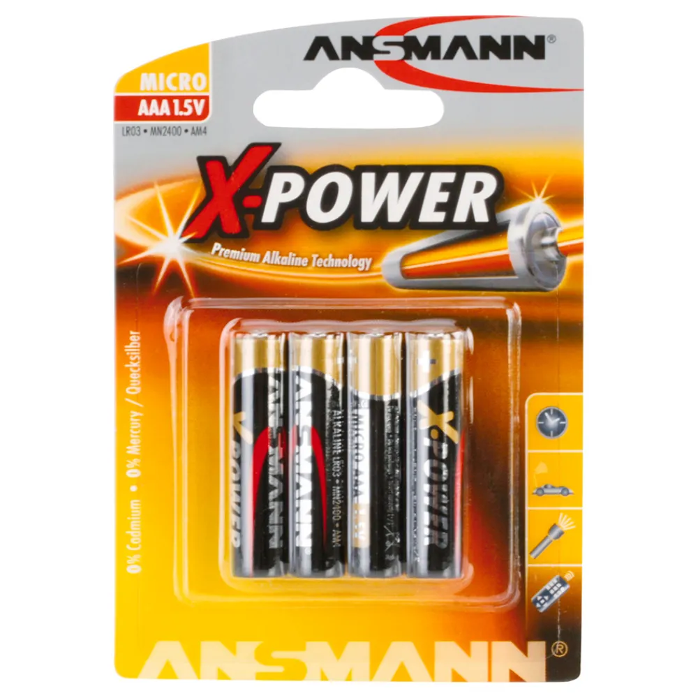 RINGO Batterier>4-pk AAA X-Power batterier