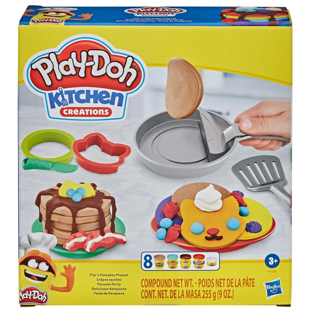 Play-Doh Diy Og Hobby | Lekeleire>Kitchen Creations Flip 'n Pancakes Playset