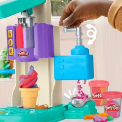 Play-Doh Hus Og Hjem>Rainbow Swirl Ice Cream Playset