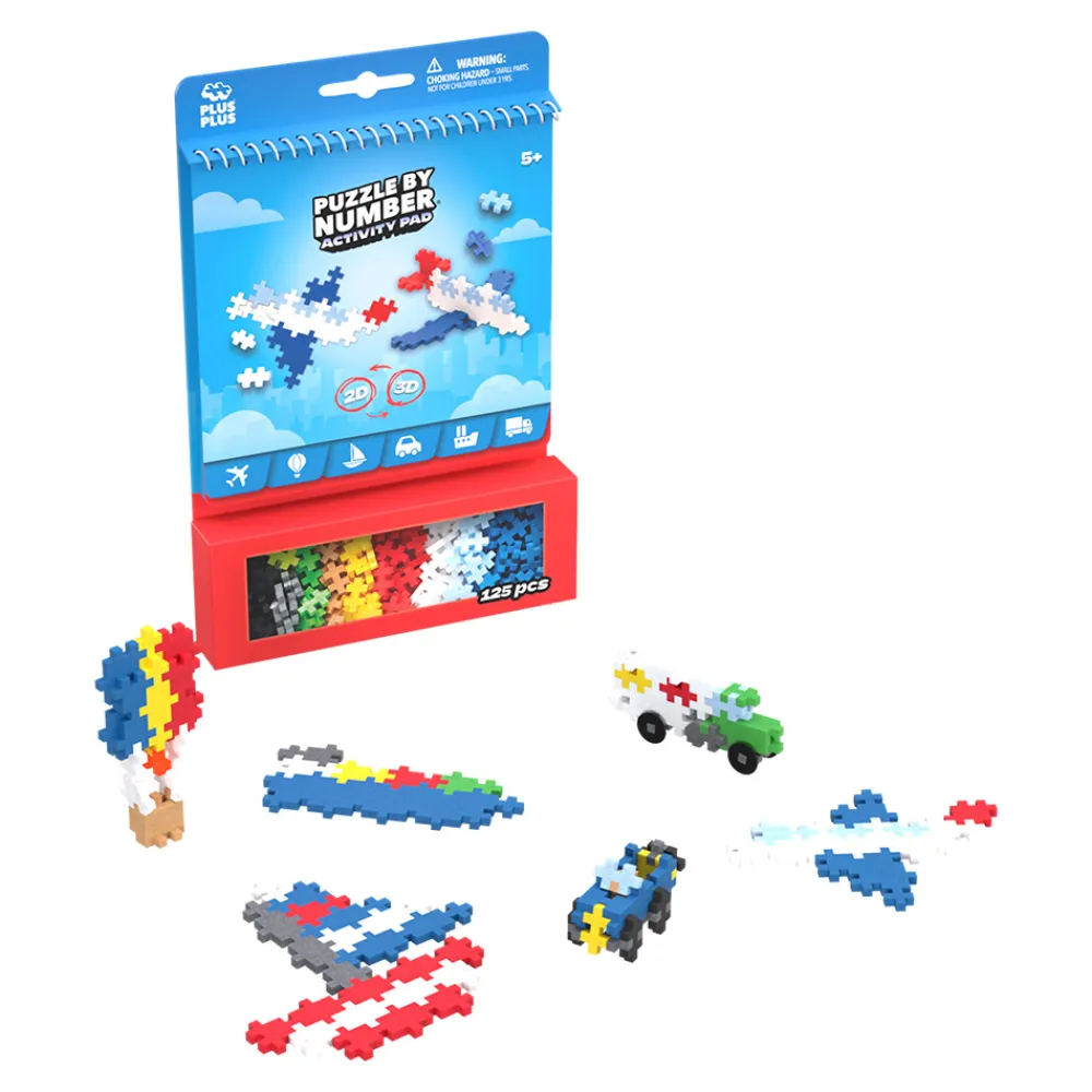 Plus-Plus Vitenskap Og Byggesett>Activity Pad – Transportation