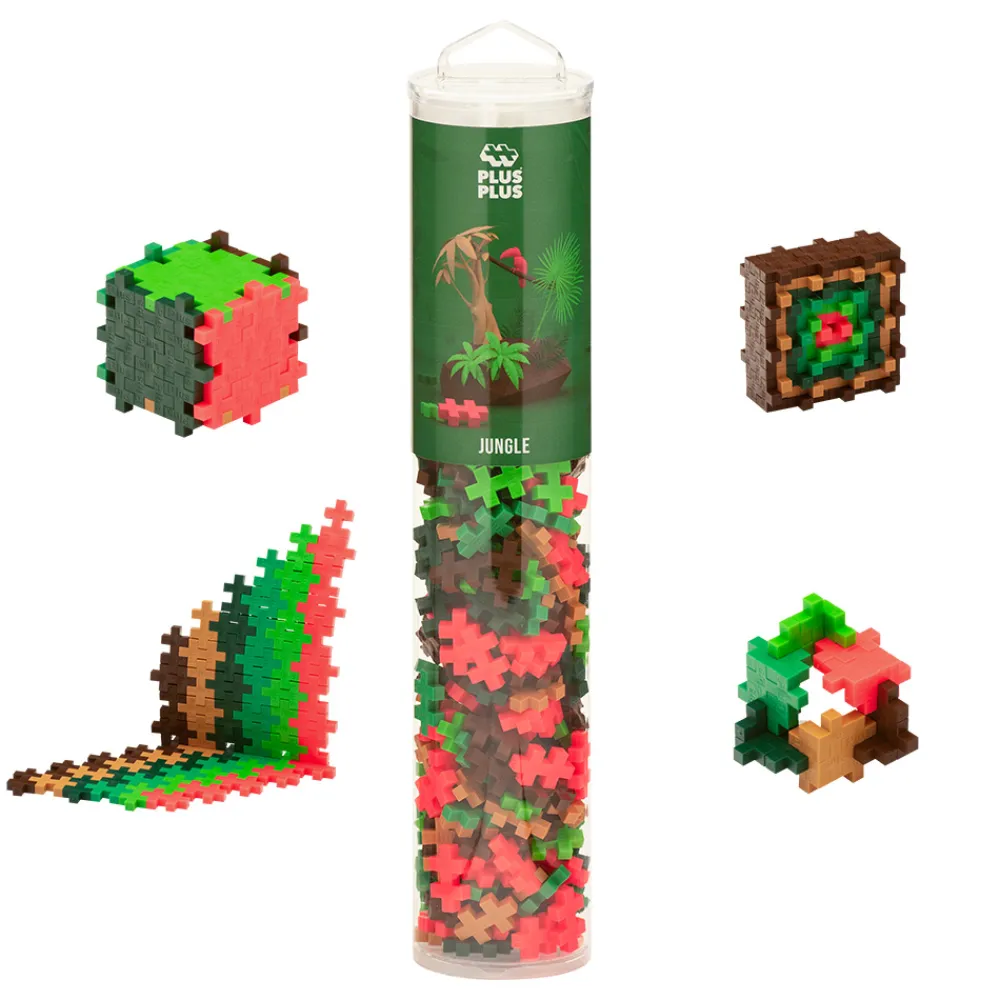 Plus-Plus Vitenskap Og Byggesett>Jungle mix 240 brikker