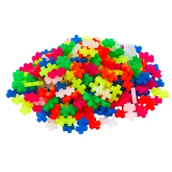 Plus-Plus Vitenskap Og Byggesett>Neon mix 240 brikker