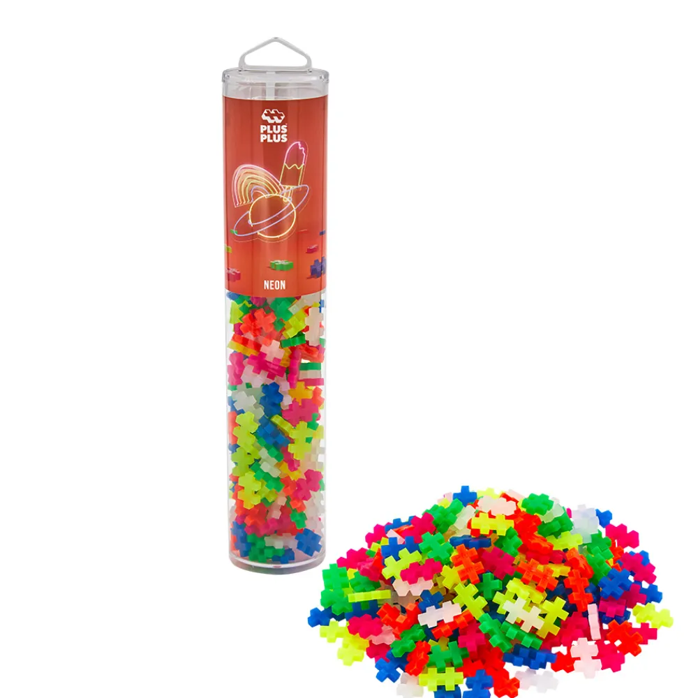 Plus-Plus Vitenskap Og Byggesett>Neon mix 240 brikker