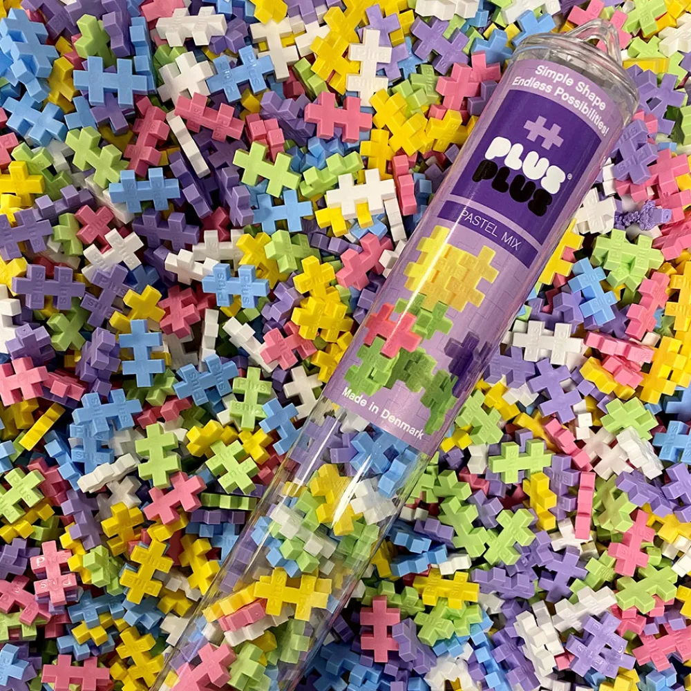 Plus-Plus Vitenskap Og Byggesett>Pastell mix 100 brikker