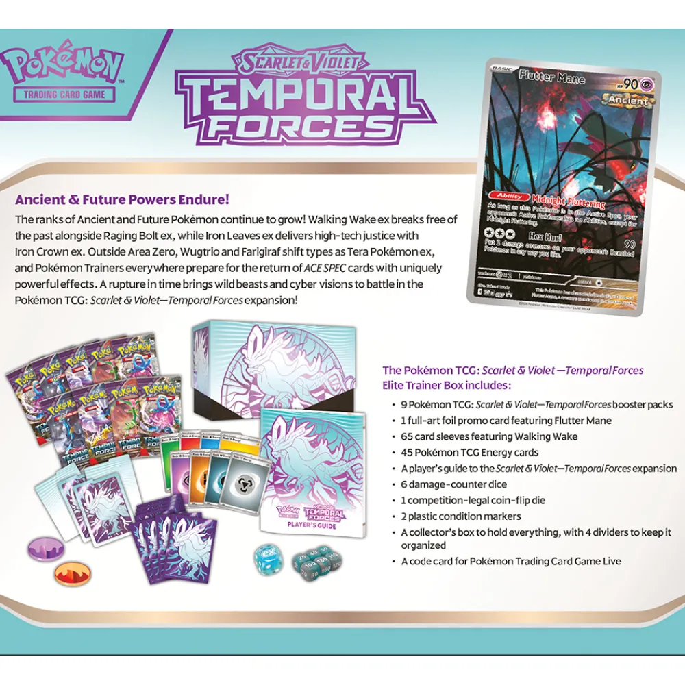 Pokémon Samlekort Og Spillkort | Pokemon>Pokemon Elite Trainer Box SV5 Temporal Forces