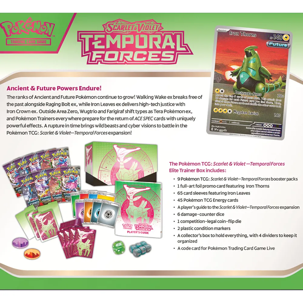 Pokémon Samlekort Og Spillkort | Pokemon>Pokemon Elite Trainer Box SV5 Temporal Forces