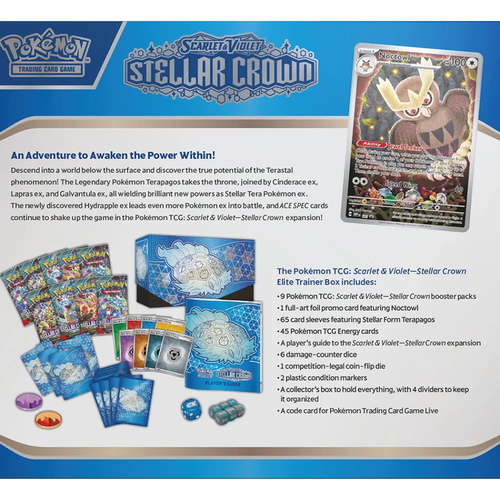 Pokémon Samlekort Og Spillkort | Pokemon>Pokemon Elite Trainer Box Scarlet & Violet—Stellar Crown