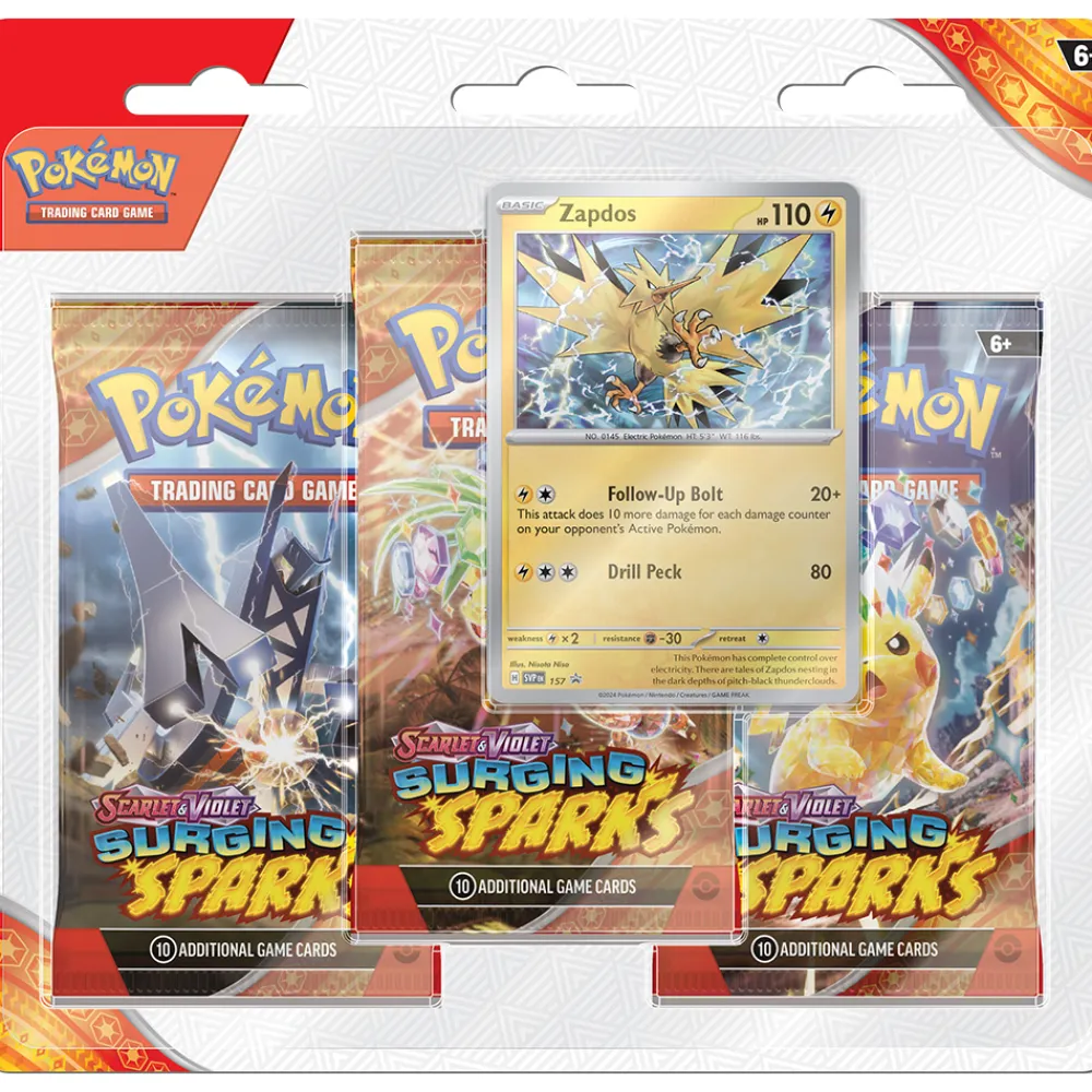 Pokémon Samlekort Og Spillkort | Pokemon>Pokemon 3P Blister Scarlet & Violet—Surging Sparks