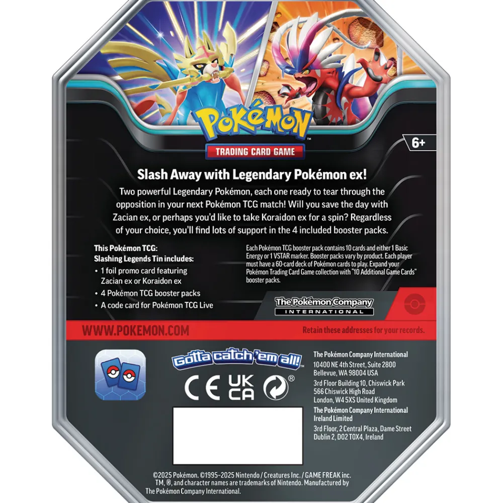 Pokémon Samlekort Og Spillkort | Pokemon>Pokemon Tin Summer EX Slashing Legends