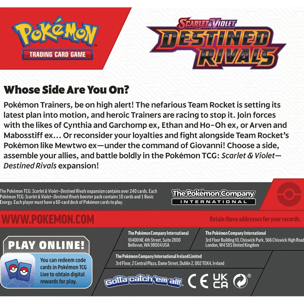 Pokémon Samlekort Og Spillkort | Pokemon>TCG: Scarlet & Violet—Destined Rivals Booster