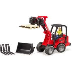 Bruder Lastebil, Gravemaskin Og Traktor>Schäffer 2034 Hjullaster m/tilbehør