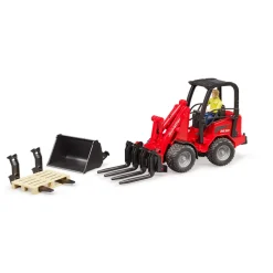 Bruder Lastebil, Gravemaskin Og Traktor>Schäffer 2034 Hjullaster m/tilbehør