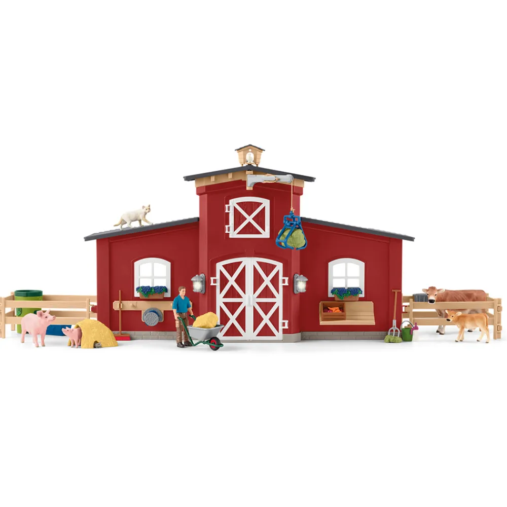 Schleich Schleich>Stor gård med dyr og tilbehør