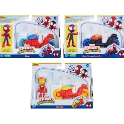 Marvel Actionfigurer | Marvel>Spidey And His Amazing Friends Figure and Motorcycle
