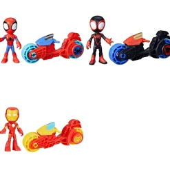 Marvel Actionfigurer | Marvel>Spidey And His Amazing Friends Figure and Motorcycle