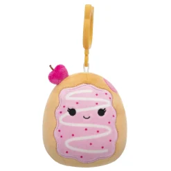 Squishmallows Squishmallows>9 cm Clip On Perl the Cherry Jelly Donut