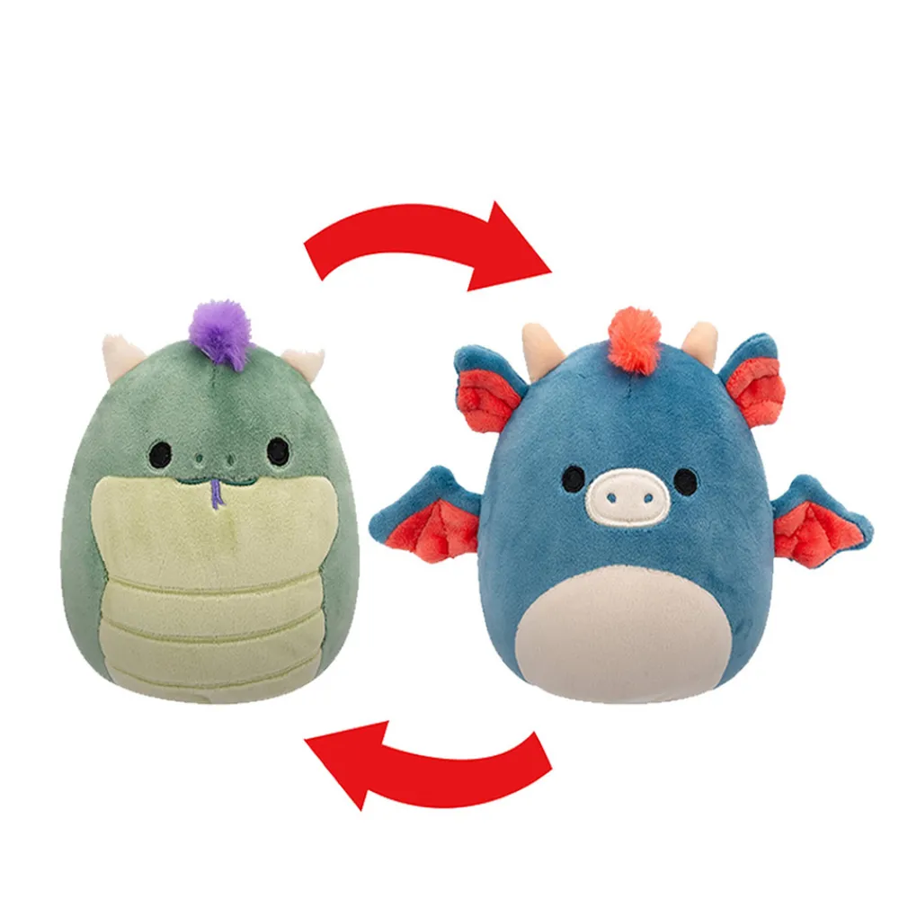Squishmallows Squishmallows>13 cm Flip A Mallows Magtus the Basilisk / Carin the Dragon